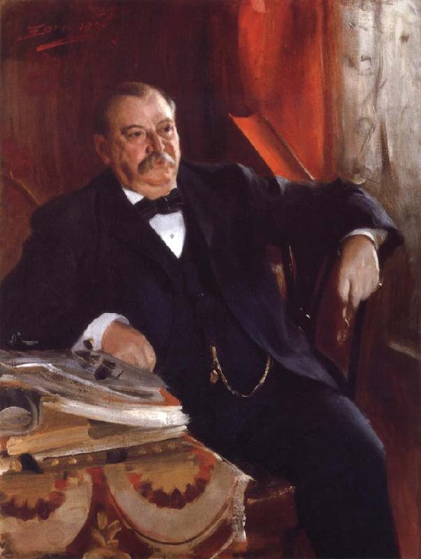 Anders Zorn President Grover Cleveland China oil painting art